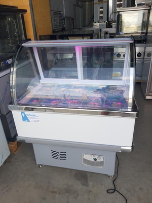 Ice Porridge Ice Cream Small Display Cabinet 8 Barrels 10 Plates