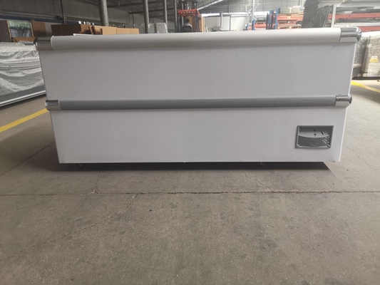 Large Capacity Glass Door Display Cabinet Commercial Horizontal Fresh Keeping