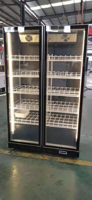 Commercial Glass Door Upright Wine Chiller Soft Drink Display Fridge