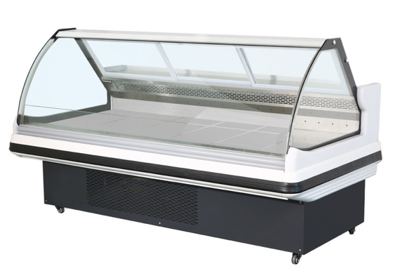 Cooked food display cabinet refrigerated preservation arc glass cover commercial large capacity
