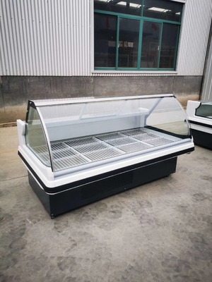 Cooked food display cabinet refrigerated preservation arc glass cover commercial large capacity