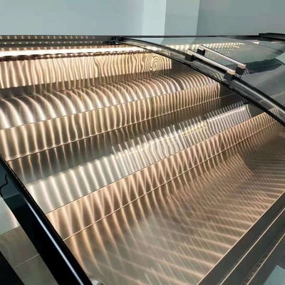 Stainless steel stepped display cabinet refrigeration refrigeration facilities
