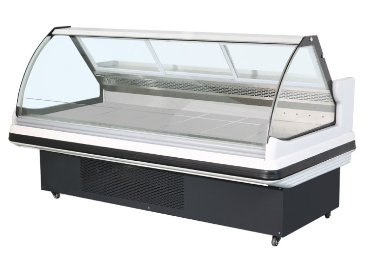 Cooked food display cabinet refrigerated preservation arc glass cover commercial large capacity