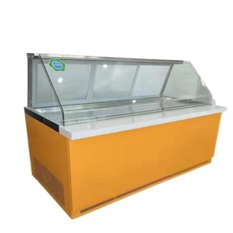 Seafood Marinated Meat Vegetables Cold Dish Cabinet Commercial Horizontal